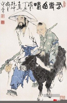 Fangzeng Vater und Sohn Kunst Chinesische Ölgemälde
